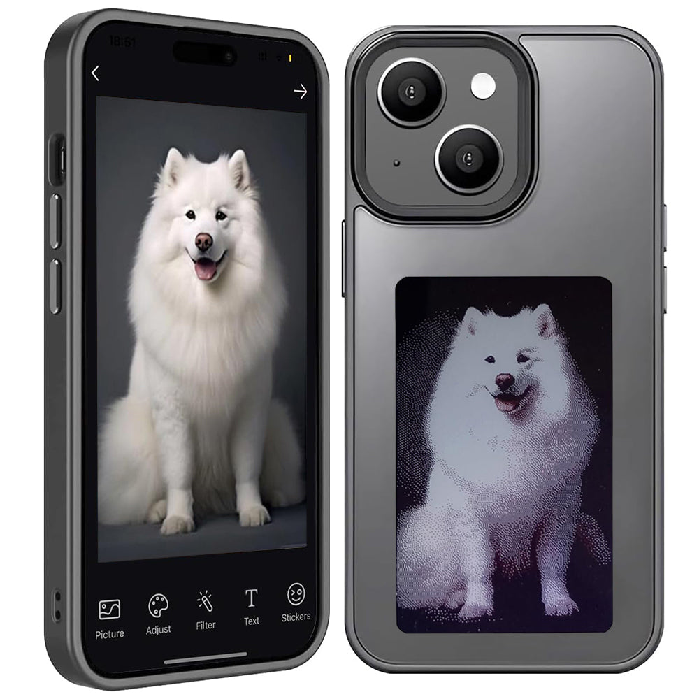 Case for Apple iPhone 15, Techsuit, SmartScreen NFC, Black