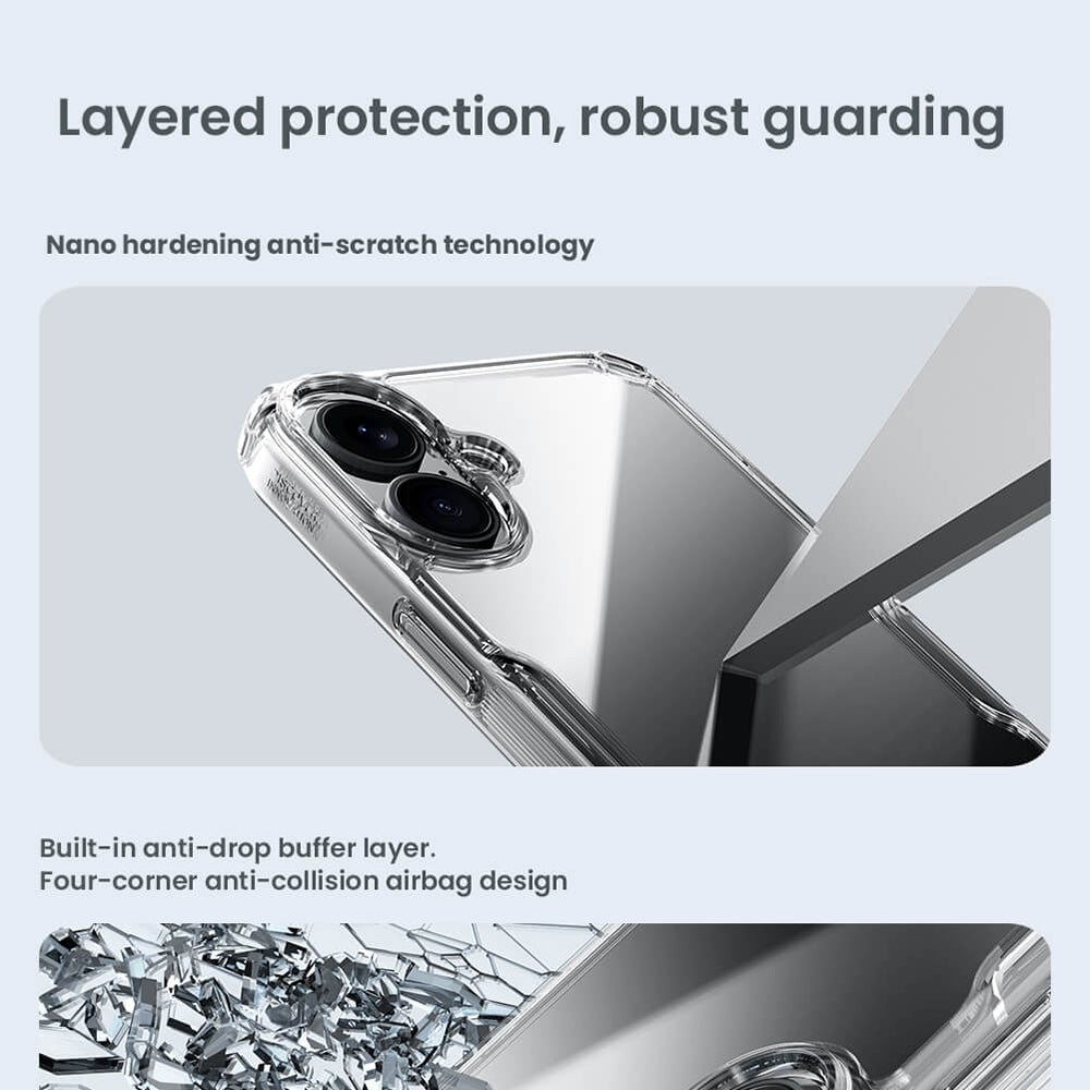 Case for Apple iPhone 16 Plus, Nillkin, Nature Pro, Blue