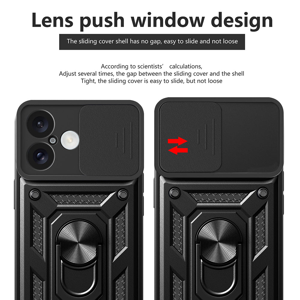 Case for Apple iPhone 16 Plus, Techsuit, CamShield, Black