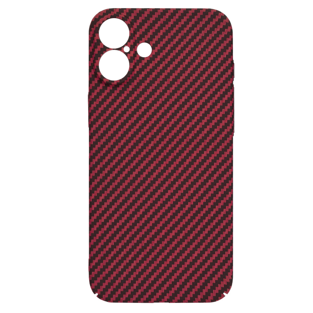 Case for Apple iPhone 16 Plus, Techsuit, Carbonite FiberShell, Red