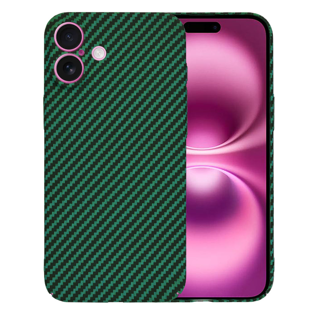 Case for Apple iPhone 16 Plus, Techsuit, Carbonite FiberShell, Green