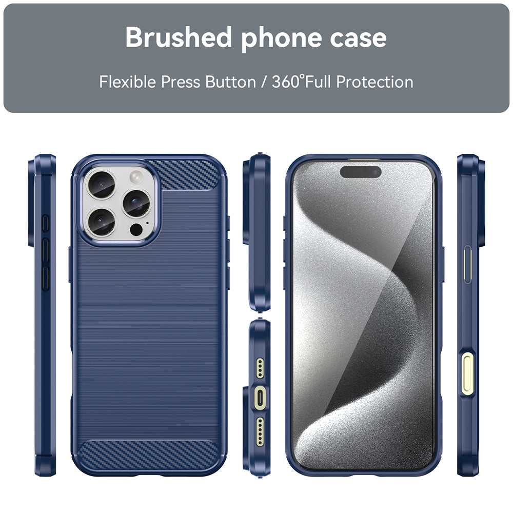 Case for Apple iPhone 16 Pro Max, Techsuit, Carbon, Blue