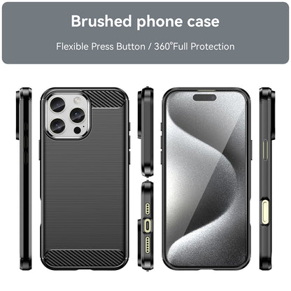 Case for Apple iPhone 16 Pro Max, Techsuit, Carbon, Black