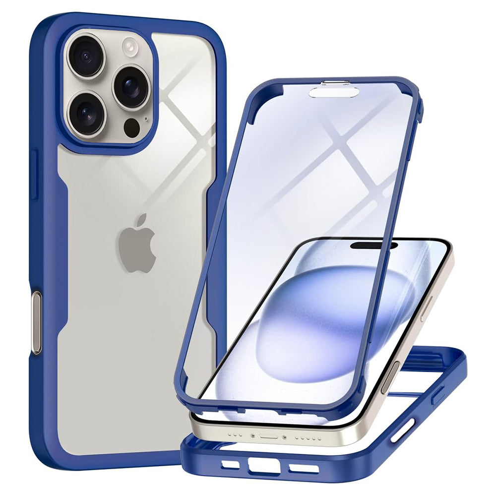 Case for Apple iPhone 16 Pro, Techsuit, ColorVerse 360, Blue