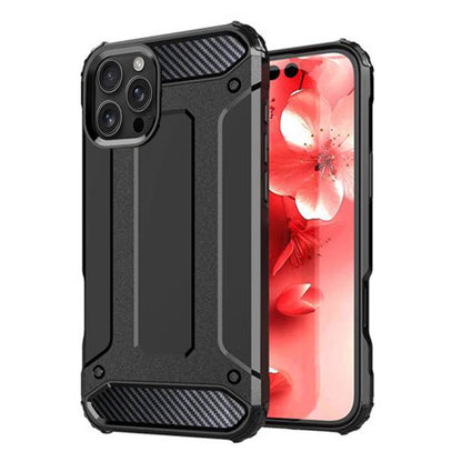 Case for Apple iPhone 16 Pro, Techsuit, Hybrid Armor, Black