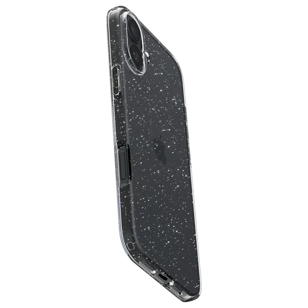 Case for Apple iPhone 16, Spigen, Liquid Crystal Glitter, Transparent ACS08192