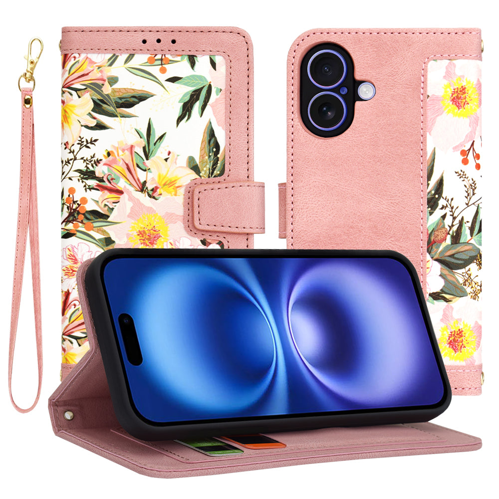 Case for Apple iPhone 16, Techsuit, FlipCraft, Pink