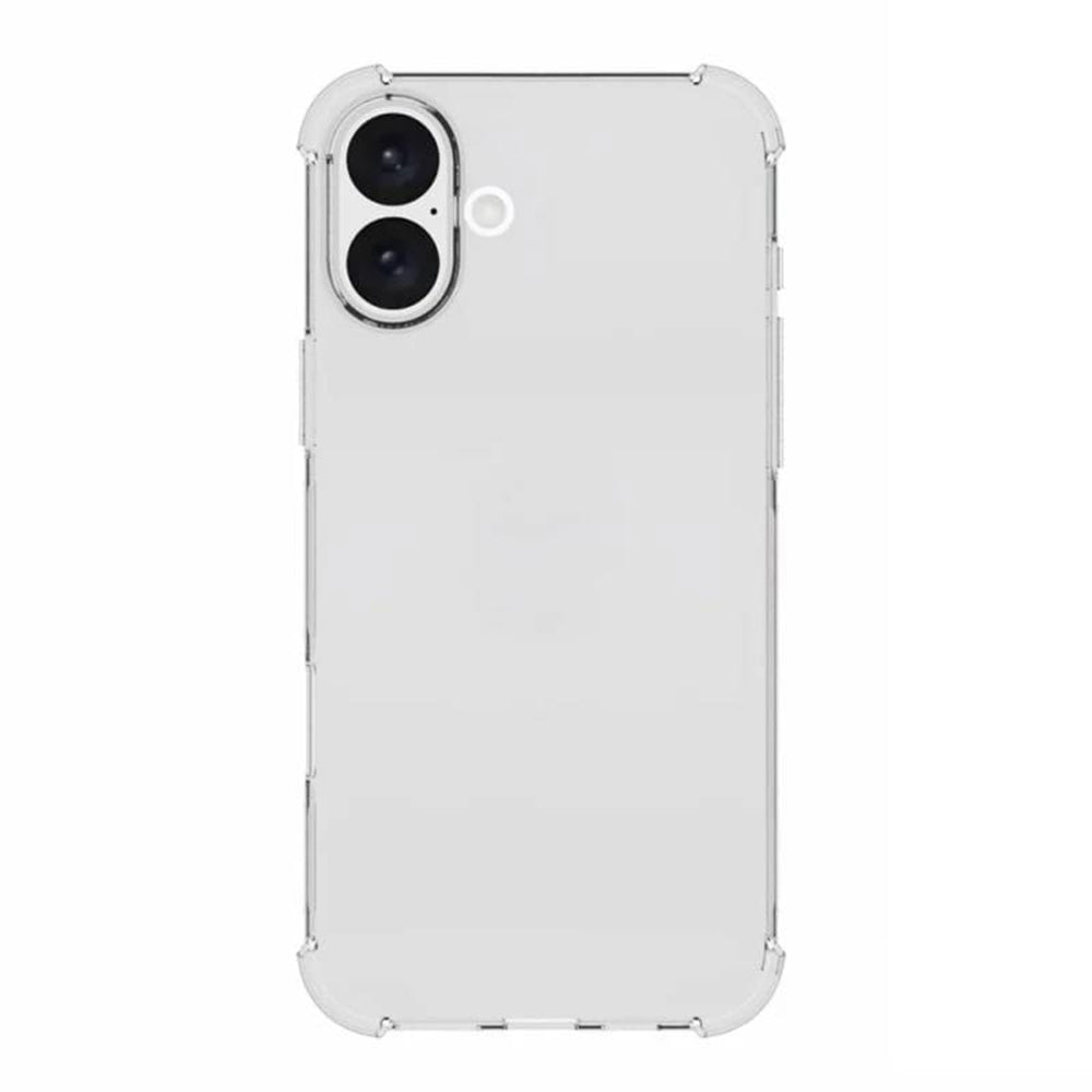 Case for Apple iPhone 16, Techsuit, Shockproof Clear Big Lens Hole, Transparent