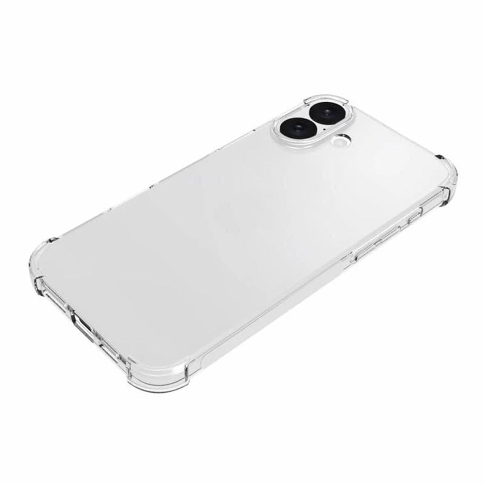 Case for Apple iPhone 16, Techsuit, Shockproof Clear Big Lens Hole, Transparent