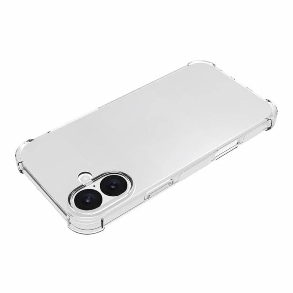 Case for Apple iPhone 16, Techsuit, Shockproof Clear Big Lens Hole, Transparent