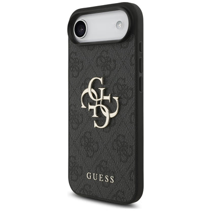 Case for Apple iPhone 17 Air, Guess, 4G Classic Logo with Strap, Black