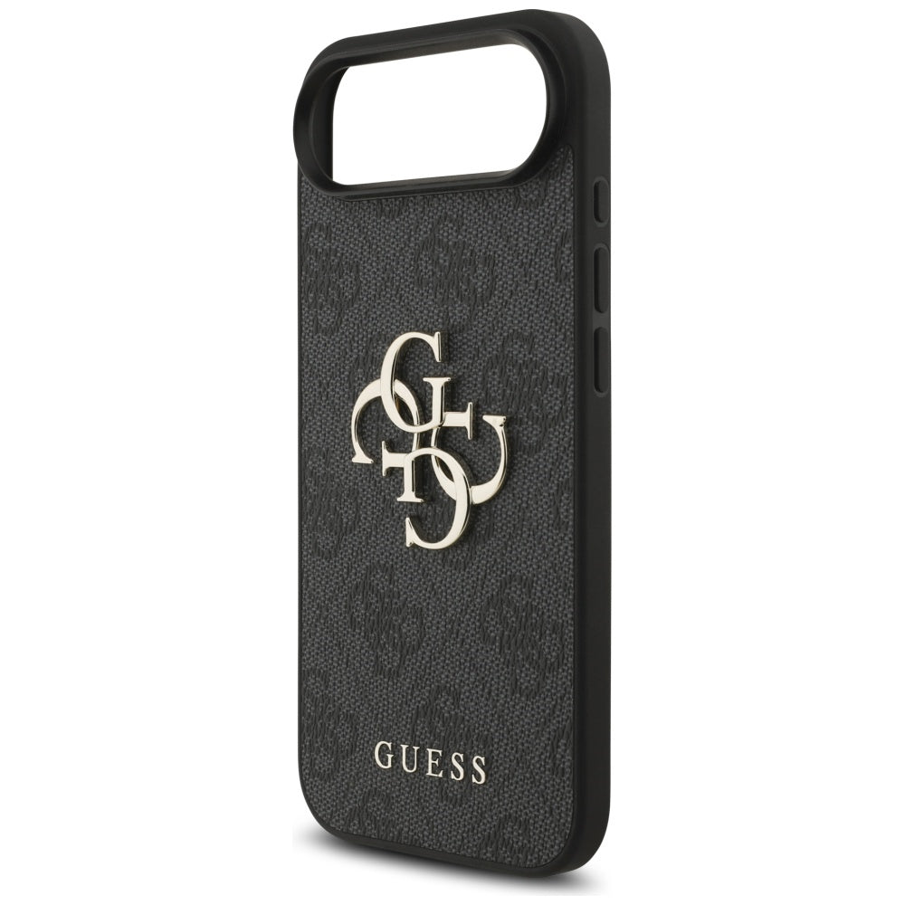 Case for Apple iPhone 17 Air, Guess, 4G Classic Logo with Strap, Black