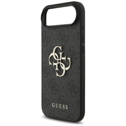 Case for Apple iPhone 17 Air, Guess, 4G Classic Logo with Strap, Black