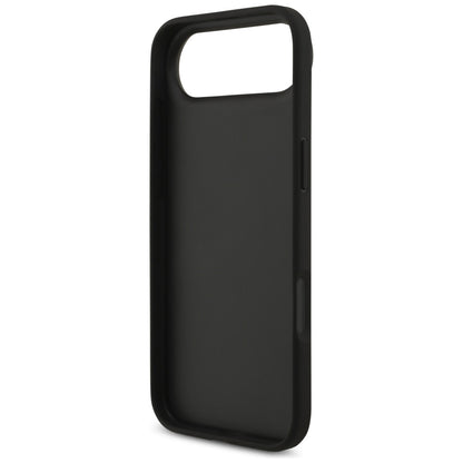 Case for Apple iPhone 17 Air, Guess, 4G Grained Big and Classic Logo, Black