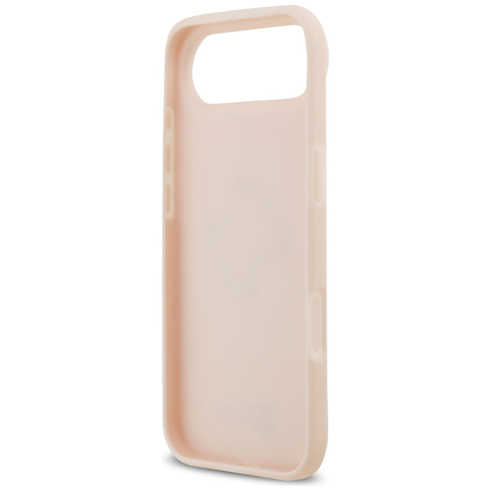 Case for Apple iPhone 17 Air, Guess, 4G Grained Big and Classic Logo, Pink