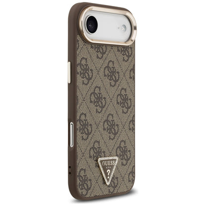Case for Apple iPhone 17 Air, Guess, 4G Triangle Logo, Golden Brown