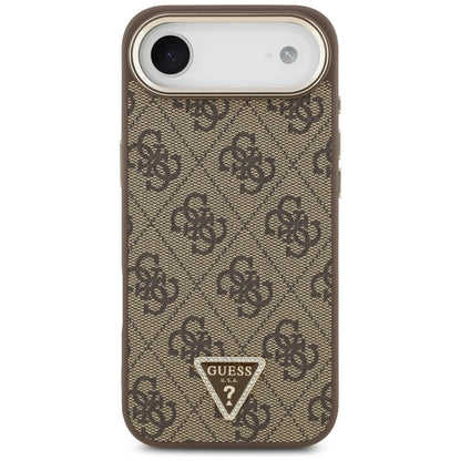 Case for Apple iPhone 17 Air, Guess, 4G Triangle Logo, Golden Brown