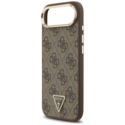 Case for Apple iPhone 17 Air, Guess, 4G Triangle Logo, Golden Brown