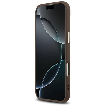 Case for Apple iPhone 17 Air, Guess, 4G Triangle Logo, Golden Brown