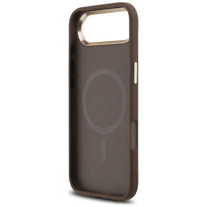 Case for Apple iPhone 17 Air, Guess, 4G Triangle Logo, Golden Brown