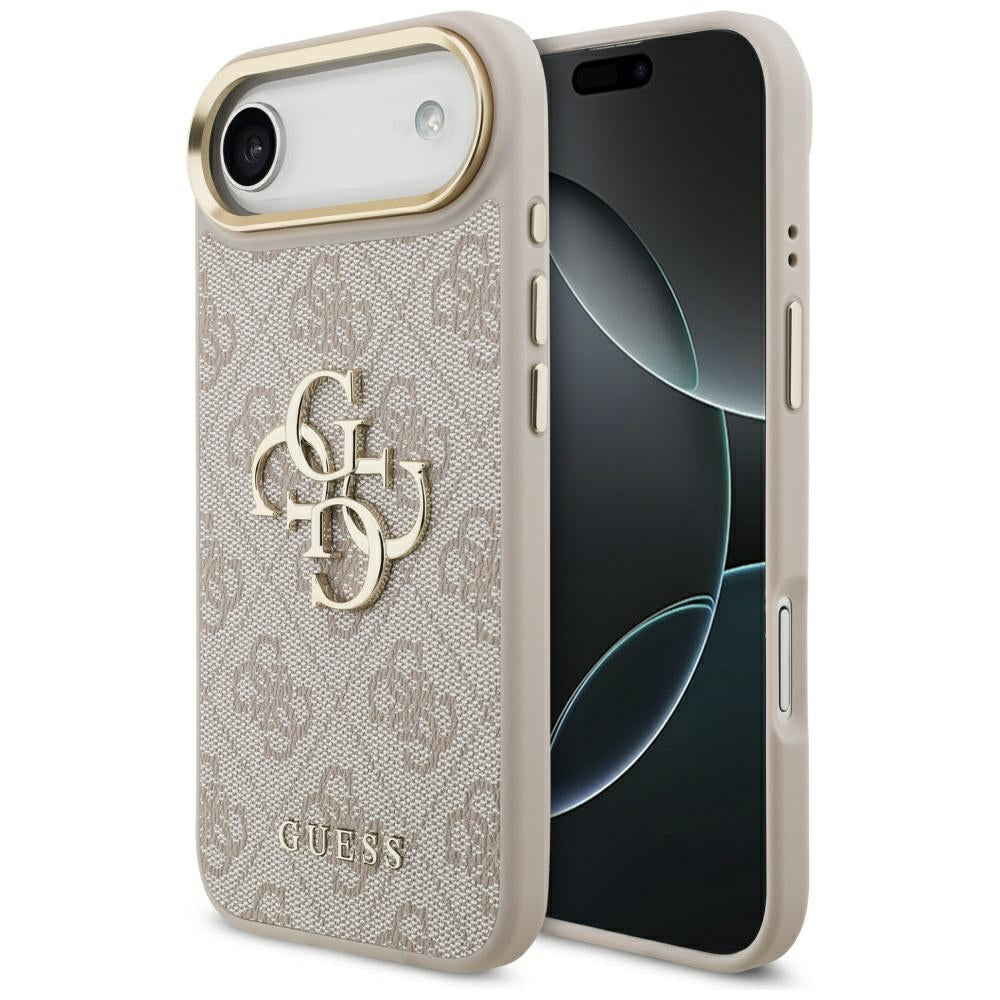 Case for Apple iPhone 17 Air, Guess, Big 4G Logo Classic, Golden Pink