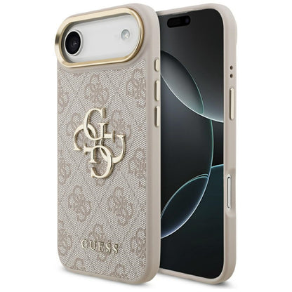 Case for Apple iPhone 17 Air, Guess, Big 4G Logo Classic, Golden Pink
