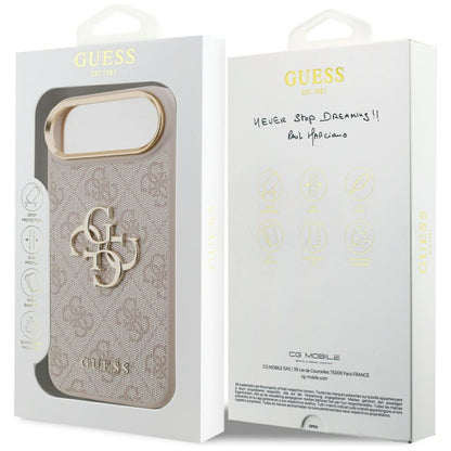 Case for Apple iPhone 17 Air, Guess, Big 4G Logo Classic, Golden Pink