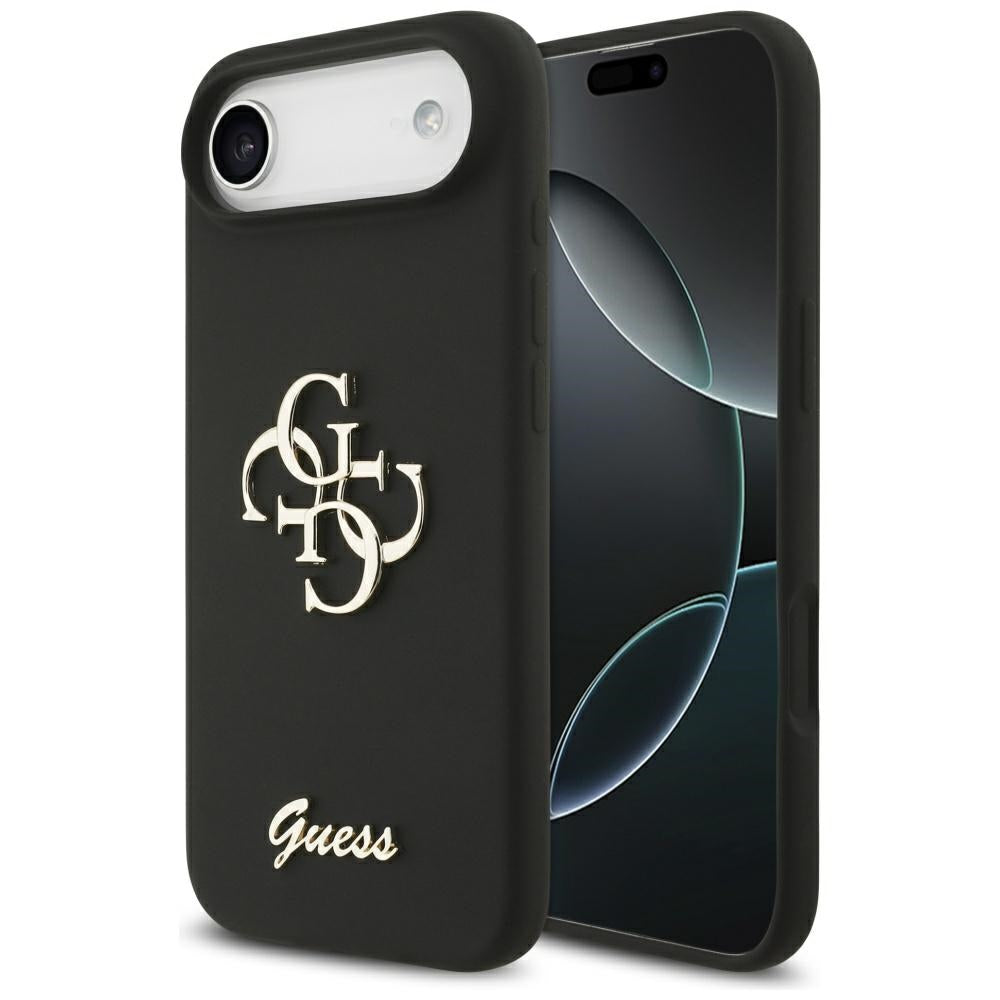 Case for Apple iPhone 17 Air, Guess, Big 4G Script, Black