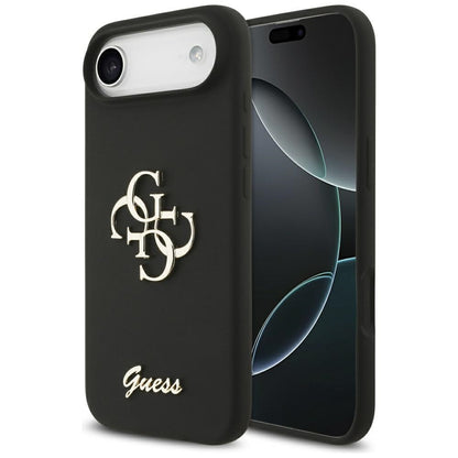 Case for Apple iPhone 17 Air, Guess, Big 4G Script, Black