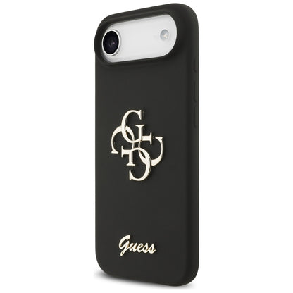 Case for Apple iPhone 17 Air, Guess, Big 4G Script, Black