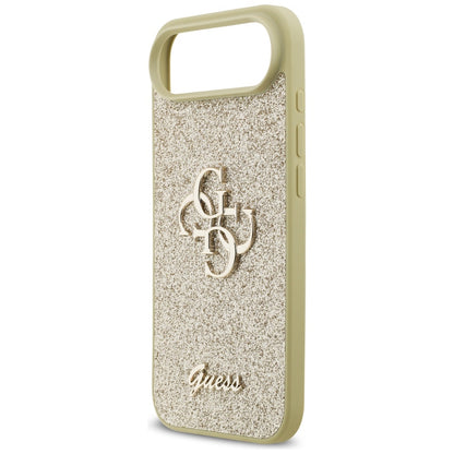 Case for Apple iPhone 17 Air, Guess, Fixed Glitter Big 4G, Gold
