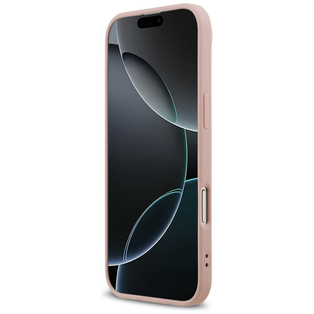 Case for Apple iPhone 17 Air, Guess, Fixed Glitter Big 4G, Pink