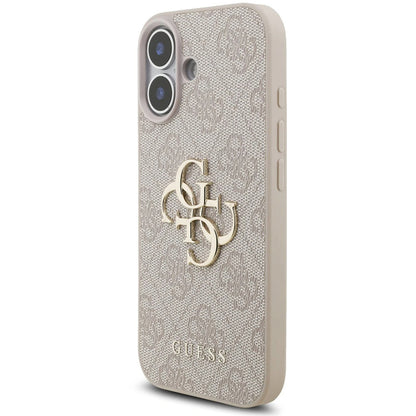 Case for Apple iPhone 17, Guess, 4G Classic Logo with Strap, Pink