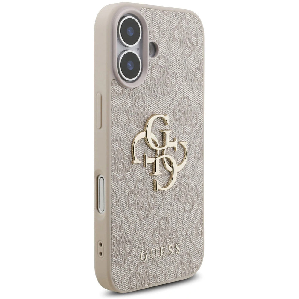 Case for Apple iPhone 17, Guess, 4G Classic Logo with Strap, Pink