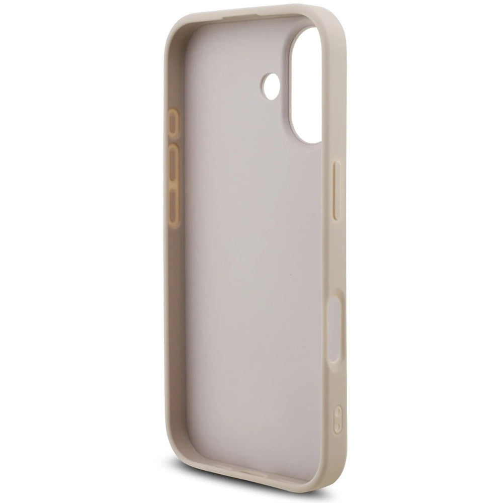 Case for Apple iPhone 17, Guess, 4G Classic Logo with Strap, Pink