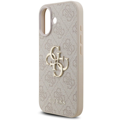 Case for Apple iPhone 17, Guess, 4G Classic Logo with Strap, Pink