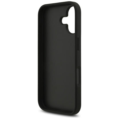 Case for Apple iPhone 17, Guess, 4G Grained Big and Classic Logo, Black