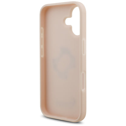 Case for Apple iPhone 17, Guess, 4G Grained Big and Classic Logo, Pink