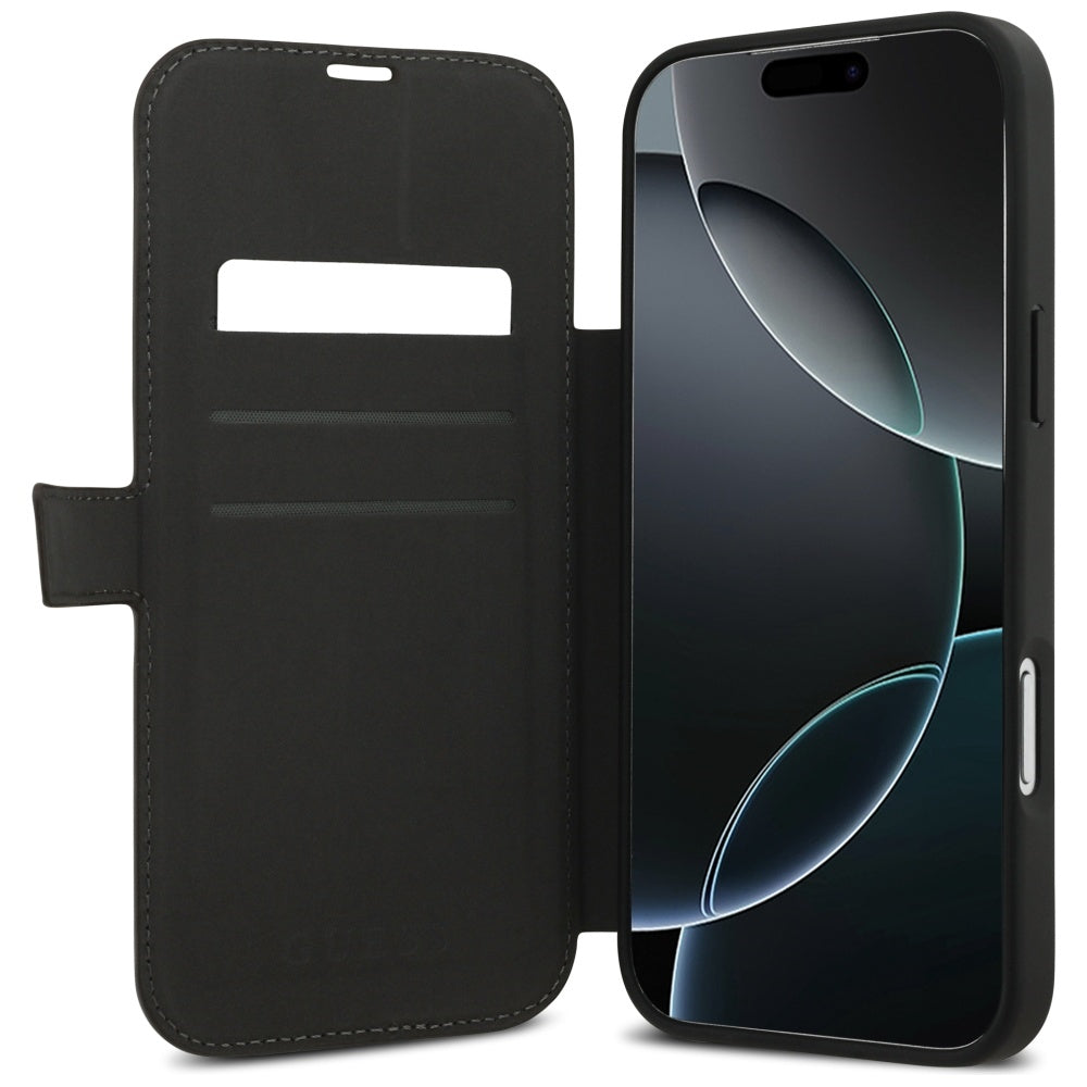 Case for Apple iPhone 17 Pro, Guess, 4G Metal Logo, Brown