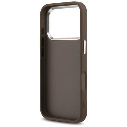Case for Apple iPhone 17 Pro, Guess, Big 4G Logo Classic, Silver Brown