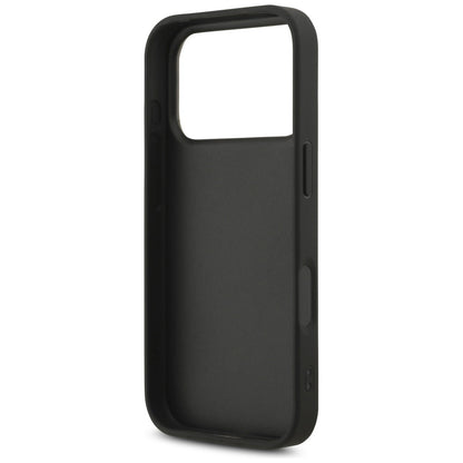 Case for Apple iPhone 17 Pro, Guess, Fixed Glitter Big 4G, Black