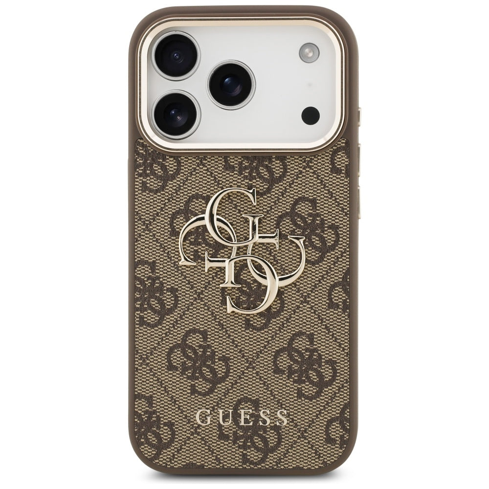 Case for Apple iPhone 17 Pro Max, Guess, Big 4G Logo Classic, Golden Brown