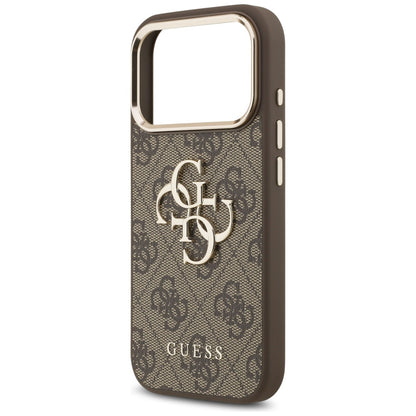 Case for Apple iPhone 17 Pro Max, Guess, Big 4G Logo Classic, Golden Brown