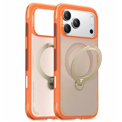 MagSafe Case for Apple iPhone 17 Pro Max, Torras, Ostand Spin Air, Orange