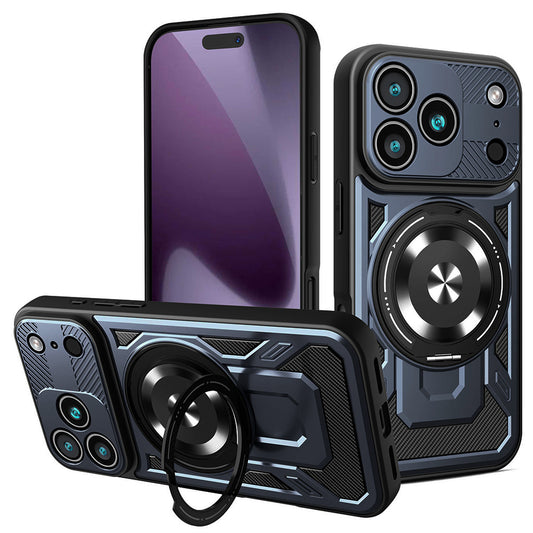 Case for Apple iPhone 17 Pro, Techsuit, RuggedCam, Blue