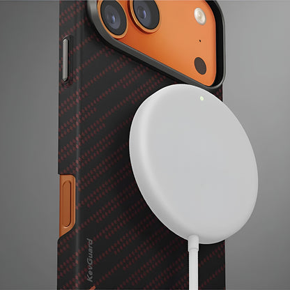 MagSafe Case for Apple iPhone 17 Pro, UNIQ, Keva MagClick, Black Red