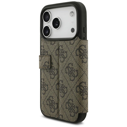 Case for Apple iPhone 18 Pro / 17 Pro, Guess, 4G Metal Logo, Brown