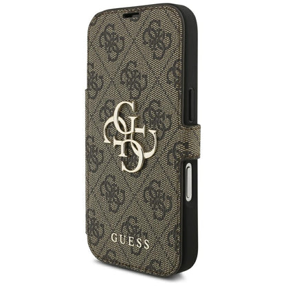 Case for Apple iPhone 18 Pro Max / 17 Pro Max, Guess, 4G Metal Logo, Brown