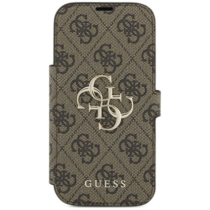 Case for Apple iPhone 18 Pro Max / 17 Pro Max, Guess, 4G Metal Logo, Brown