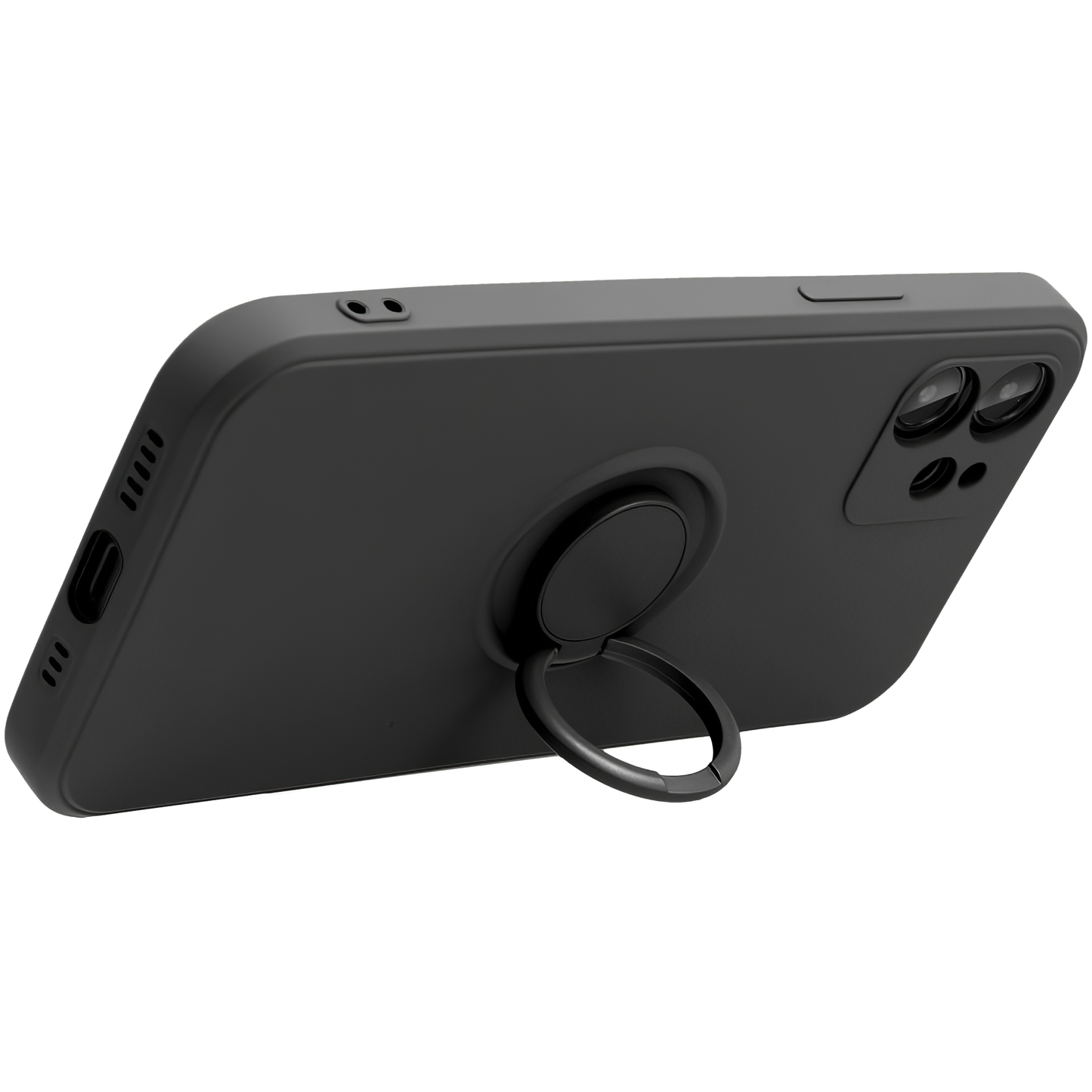Case for Apple iPhone 16 Pro Max, OEM, Silicone Ring, Black